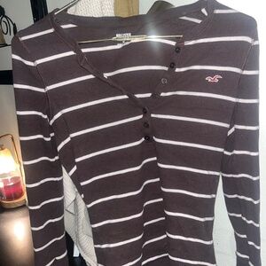 Stripped holister y2k top